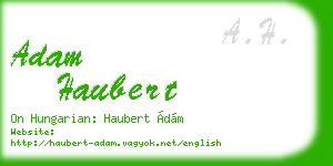 adam haubert business card